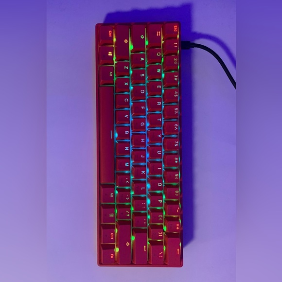 HK GAMING RGB GK61 - 60% Optical Gaming Keyboard (red) BRAND NEW - Picture 6 of 7
